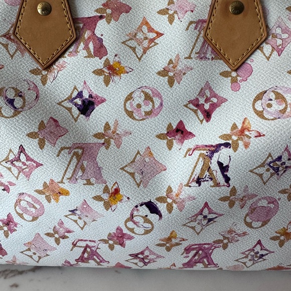 Louis Vuitton Speedy - Watercolor Aquarelle size 30. - Picture 6 of 13